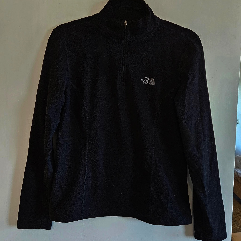 The North Face Black Mock Neck Zip Up